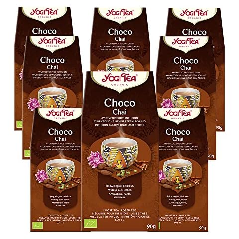Yogi Tea, Choco Chai, Bio-Gewürz- und Kräutertee, natürlicher Schokoladengeschmack, Mischung aus Kakao, Lakritz und Zimt Cover