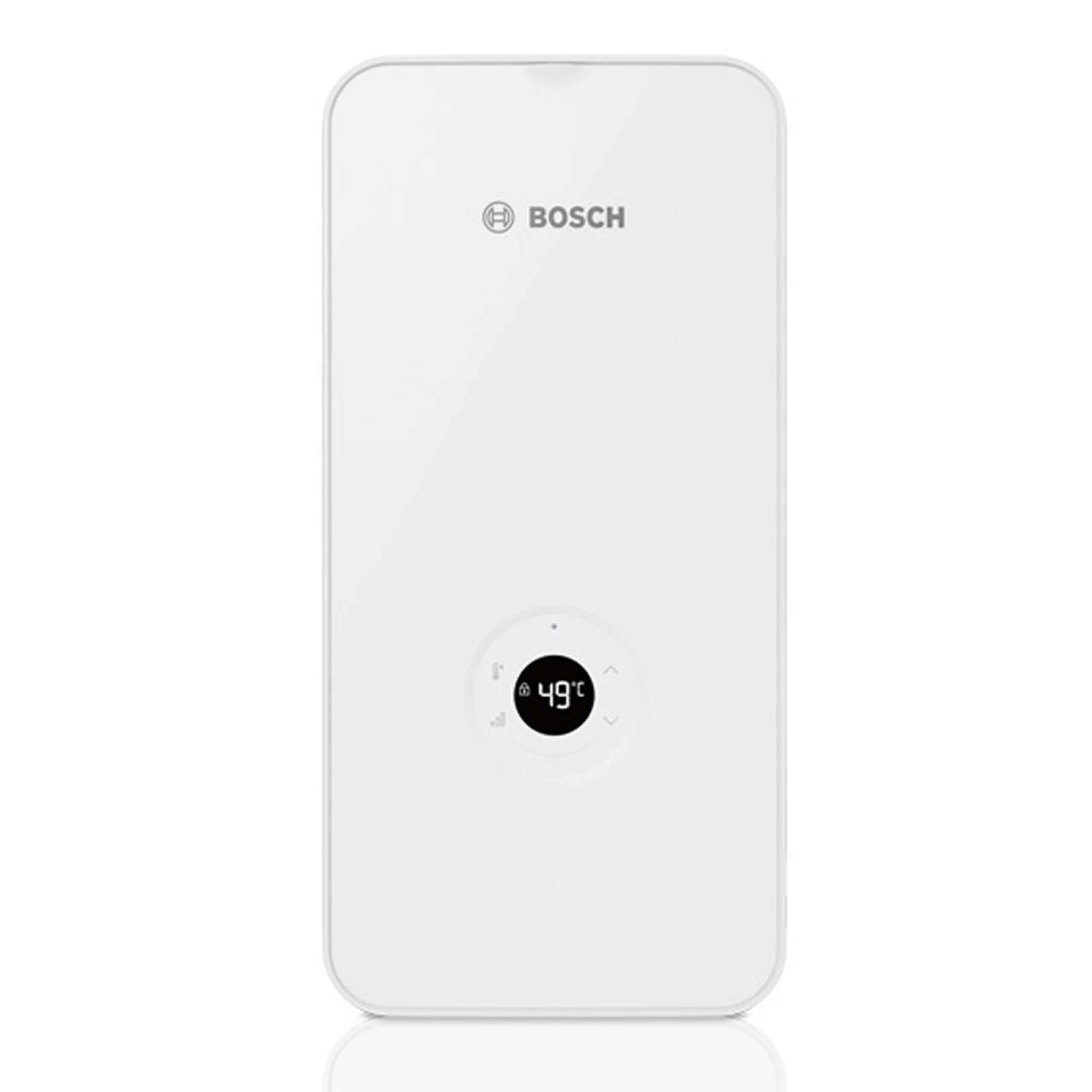 Bosch Tronic Advanced AquaStop, Durchlauferhitzer, 21/24/27 kW | Solarfähig, Nachrüstbare Internetfähigkeit, Druckfest, LED-Display, Energieklasse A