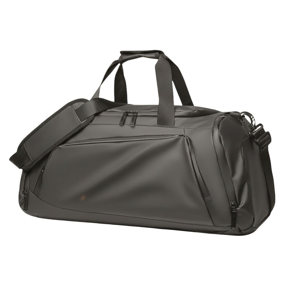 cavalo - be unique Waterproof Travel Duffle Bag with Separate Shoe Compartment | 40L Weekender, Gym & Cabin Luggage Bag for Men & Women | Durable Overnight Handbag (Grey)-picture-22