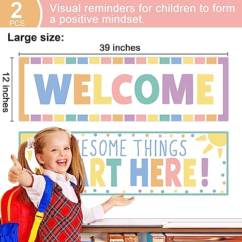 Awesome Things Happen Here décoration de classe pour enseignant