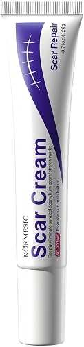 KORMESIC Scar Cream Silicone, Scar Repair, 20g, Advanced Formula for Surgical Scars, Burn Scars, Acne Scars and Stretch Marks