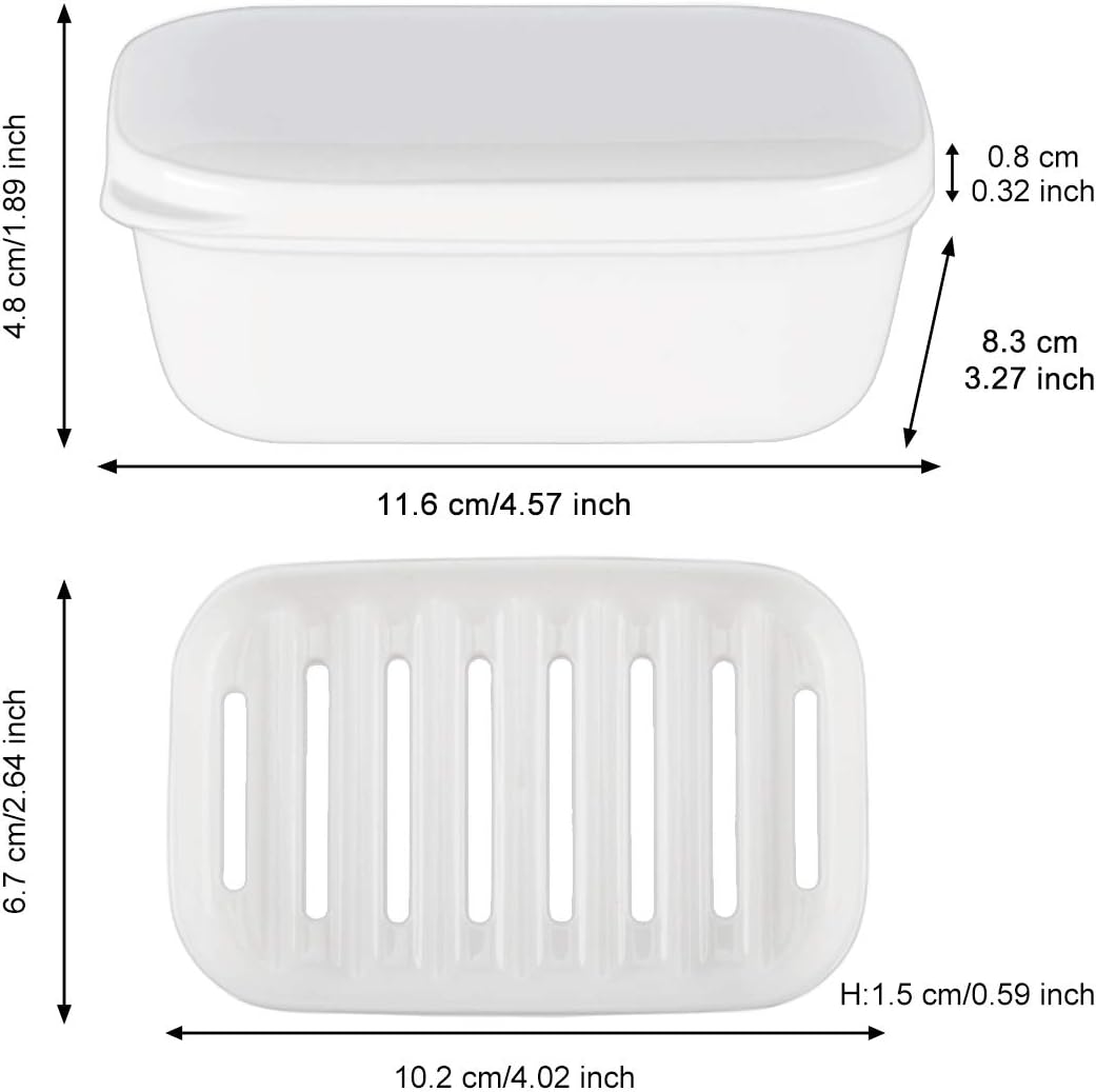 Portable Soap Case, 2packs Soap Box Case Holder for Travel Bathroom Shower, Soap Dish with Strong Sealing Waterproof Lid, Soap Saver Container for Home Hiking, Soap Rack Keep Soap Dry