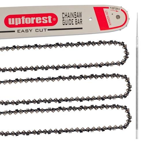 10" Chainsaw Chains and Guide Bar for WORX WG309, Sun Joe SWJ803E SWJ807E 10 inch Chainsaw Chain for Remington RM1015P RM1015SP RM1025P RM1025SPS RM1035P (3 Chain+1 bar）
