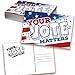 Vote Postcards Bulk - Your Vote Matters - Set of 100-4x6 Standard Size - US Flag Post Card - Great Election Supplies, Fun and Eye-Catching Design Send Postcards to Voters, Family and Friends