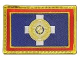 Flaggenfritze Aufnäher Patch Flagge Griechenland Athen - 8 x 6 cm
