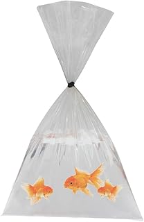 100 Pack Plastic Fish Bags 9x15 Inch Clear Polyethylene Bags Food-grade Plastic Bag Leak-proof and Recyclable Fish Bag Transport for Live Fishes Storing and Transporting(2 mil)
