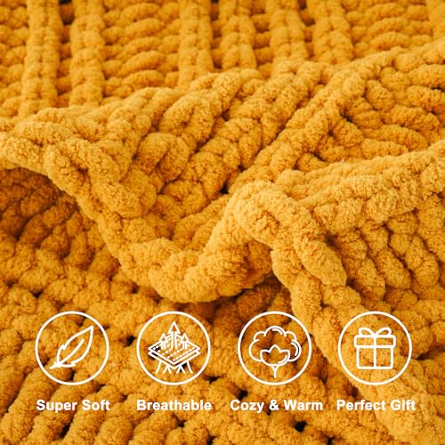 Couverture de salon jaune moutarde pour réchauffer vos moments de détente