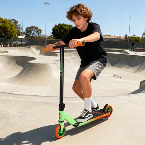 Image of Zplus Pro Trick Scooter for Pros and Beginner Stunt Scooters - with Wide Deck Freestyle Scooter - Suitable for Kids,Teens and 8+ Years