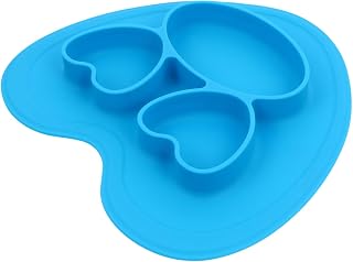 Kisangel 1 Peça Tigela De Sucção Pratos De Jantar Para Crianças Pratos De Silicone Para Crianças Talheres Para Crianças Placa De Silicone Para Crianças Talheres Para Bebês Placa Para Bebês