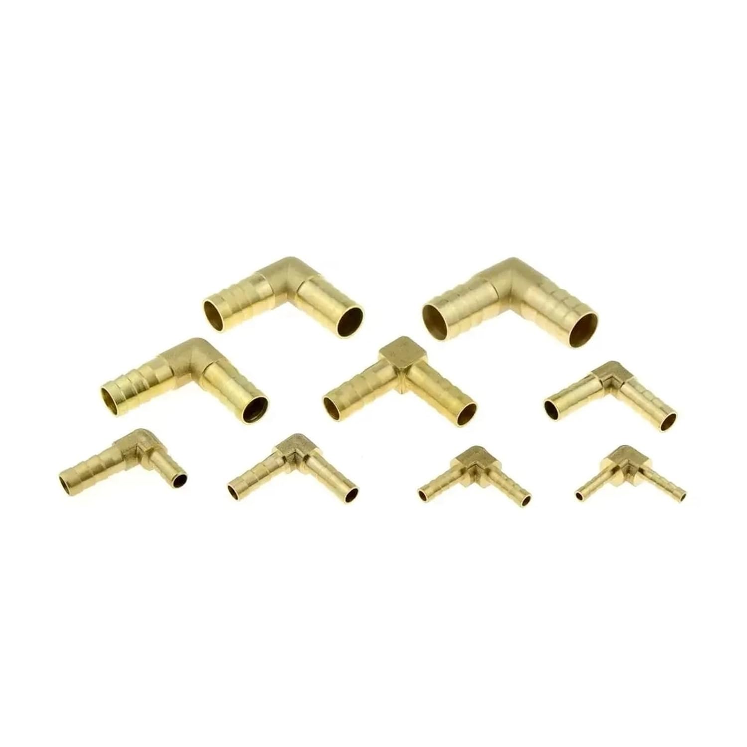 1PCS 4mm 5mm 6mm 8mm 10mm 12mm 14mm 16mm 19mm 25mm Hose Barb Brass Barbed Straight Elbow Tee Y 2 3 4 Way Pipe Fitting Connector(T Type,19mm)