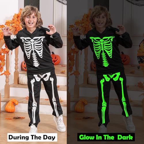 Disfraz de Halloween Esqueleto para Niños 5-12 Años miniatura 2