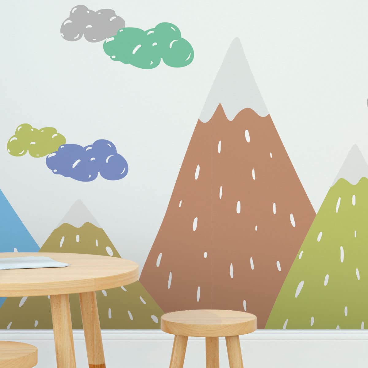 Ambiance - Pegatinas de pared para niños, decoración de habitación de bebé, adhesivo de pared gigante | Dipaka – 90 x 135 cm