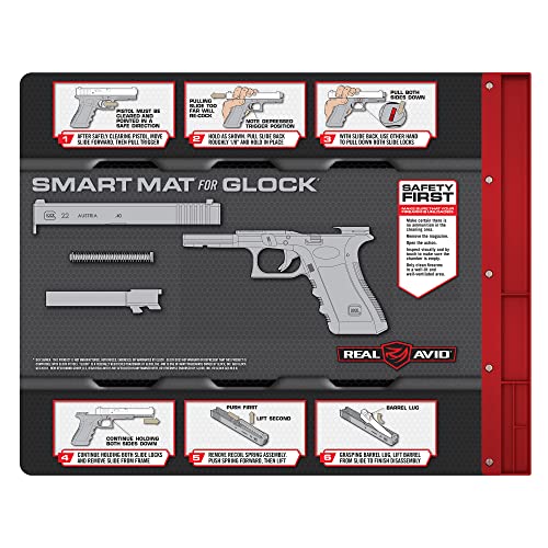 Real Avid Glock Cleaning Mat with Organizer Parts Tray 19