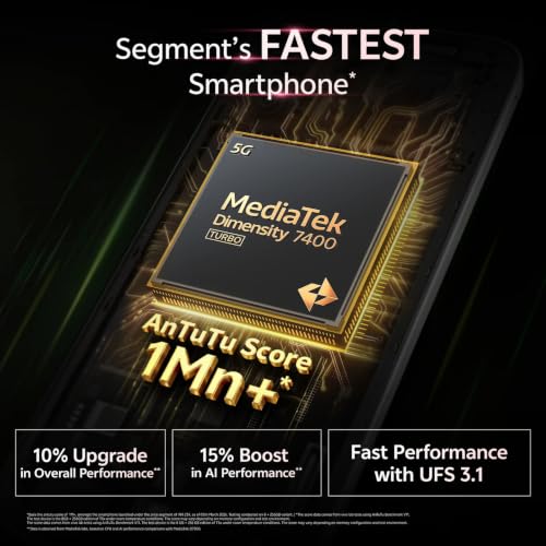 Image of vivo T5x 5G (Fusion Red, 8GB RAM, 256GB Storage) | MediaTek Dimensity 7400-Turbo Processor | 50MP + 2MP AI Dual Rear Camera | 32MP Front Camera | 6.76-inch Display | 7200mAh Battery | | MediaTek Dimensity 7400-Turbo Processor, 50MP + 2MP AI Dual Rear Camera, 32MP Front Camera, 6.76-inch Display