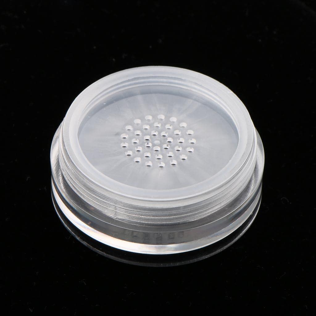 Lot 4 Pots Poudre Libre Voyage 10ml & 30ml – Récipients Vides Avec Tamis Et Couvercle – Boîtes Maquillage Rechargeables Noir