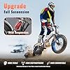 SASIKEIBIKE Fat Tire Electric Bike for Adults.Folding ebikes for Adults.1500W Folding ebike Full Suspension,52V 20AH Electric Dirt Bike #4