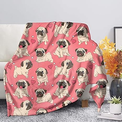 pug blanket amazon