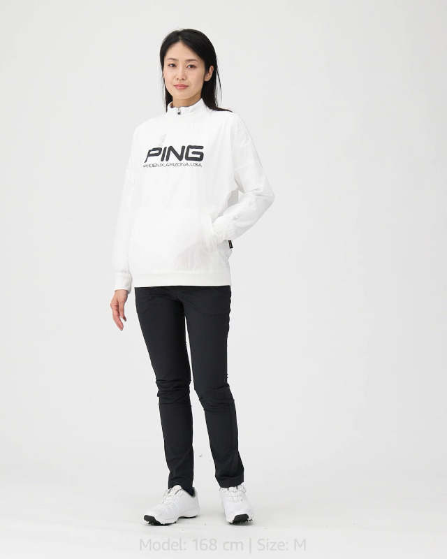 L 新品　PING ツインレイヤードアウター ブルゾン レディース　ホワイト Amazon | [ピン アパレル] [レディース] レイヤードブルゾン