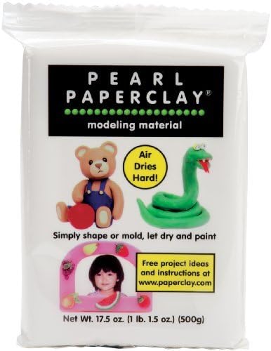 Creative Paperclay Pearl Paper Clay for Modeling Compound, 16-Ounce, White by Creative Paperclay