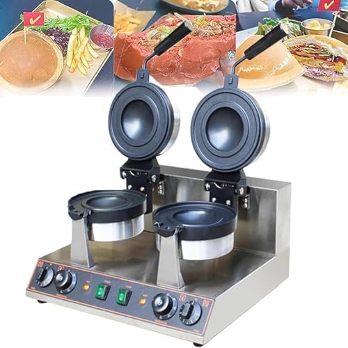 Electric Burr Maker, 1300W Adjustable Heat & Time, Stainless Steel Non-Stick Machine for Restaurants & Home Use, Perfect for Gourmet Burgers & Cooking Enthusiasts