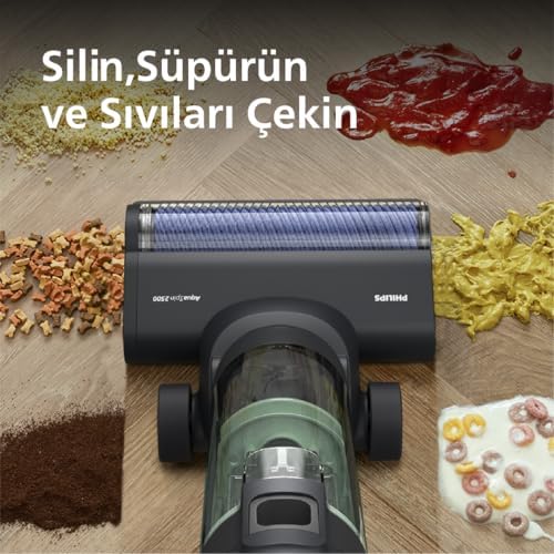 Philips 7000 Serisi AquaTrio Kablosuz Dikey Süpürge, Islak ve Kuru Temizlik, Otomatik Temizleme ve Şarj İstasyonu, Kuru Süpürme Başlığı, XW7263/11 - Görsel 4