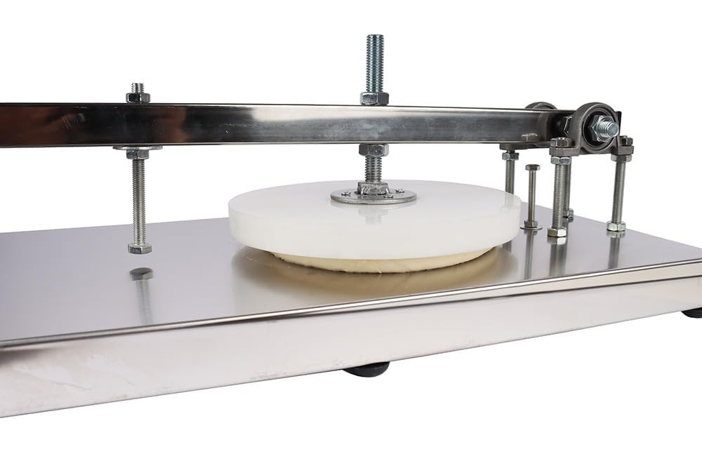 Pressa per pizza - Macchina per impastare manuale per pizze a crosta sottile, Pressa per pasticceria domestica facile da usare per una preparazione rapida della pizza, Utensile da cucina durevole