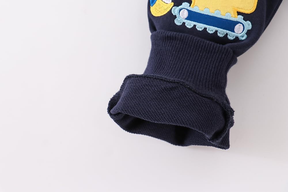 2-3 Pack Boy Drawstring Elastic Sweatpants Toddler Cartoon Print Car Animal Cotton Sport Jogger Pants with Pockets