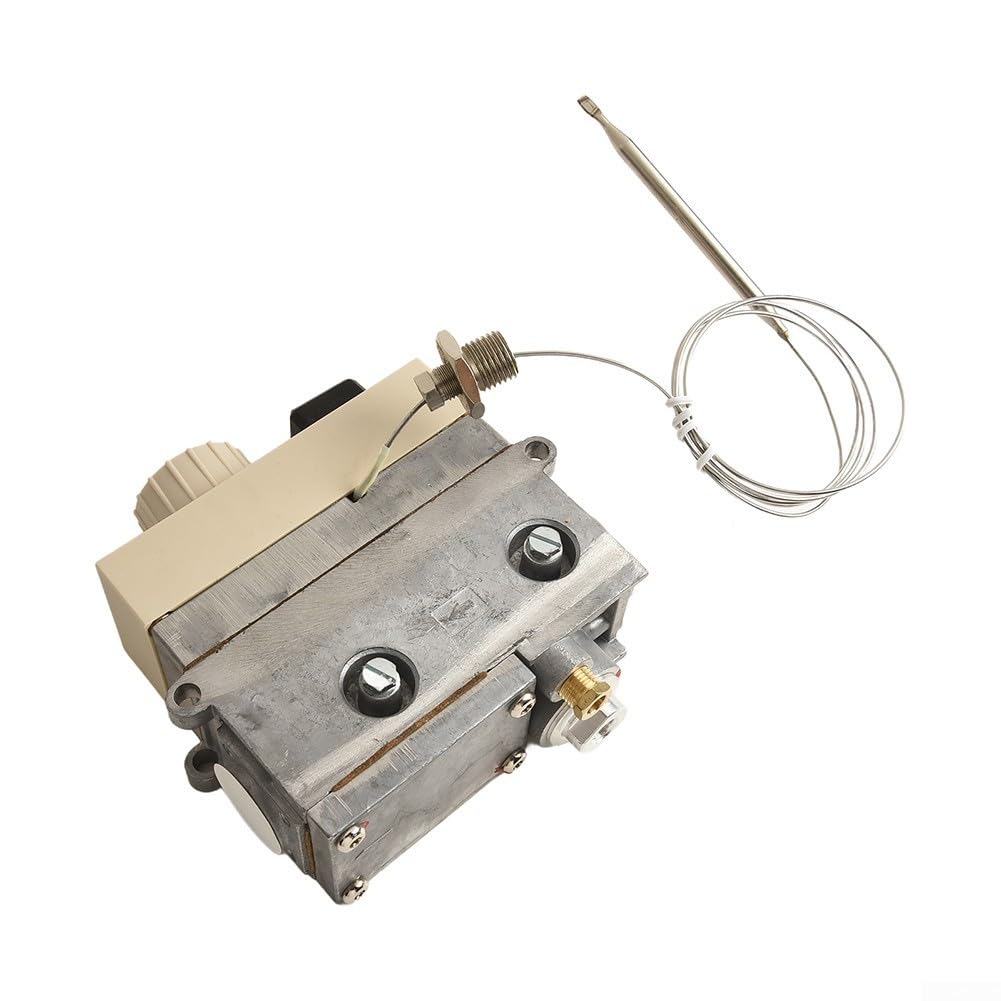Yuanpgky Termostato de válvula de control de temperatura de gas de cocina comercial 710 para freidora industrial, equipo de cocina wok, rango de 120-200 grados Celsius