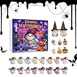 Halloween Adventskalender 24 Boxes Motiv,Halloween Countdown Kalender | 2D Acryl Ornament Zur Dekoration Für Mädchen Erwachsene Sowie Für Baum Und Party