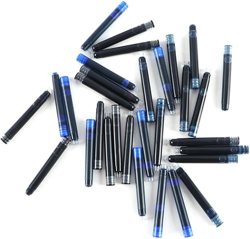 Miniatura 7 de 10 cartuchos de tinta para pluma estilográfica, repuesto para pluma estilográfica, para caligrafía de 0.102 in0.134 in de diámetro (negro, 0.102 in)