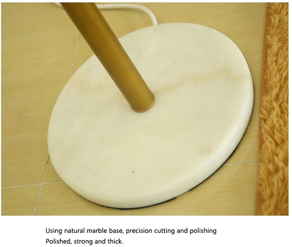 Lámpara de pie con pantalla de vidrio y brazo de lectura lateral para esquinas 8