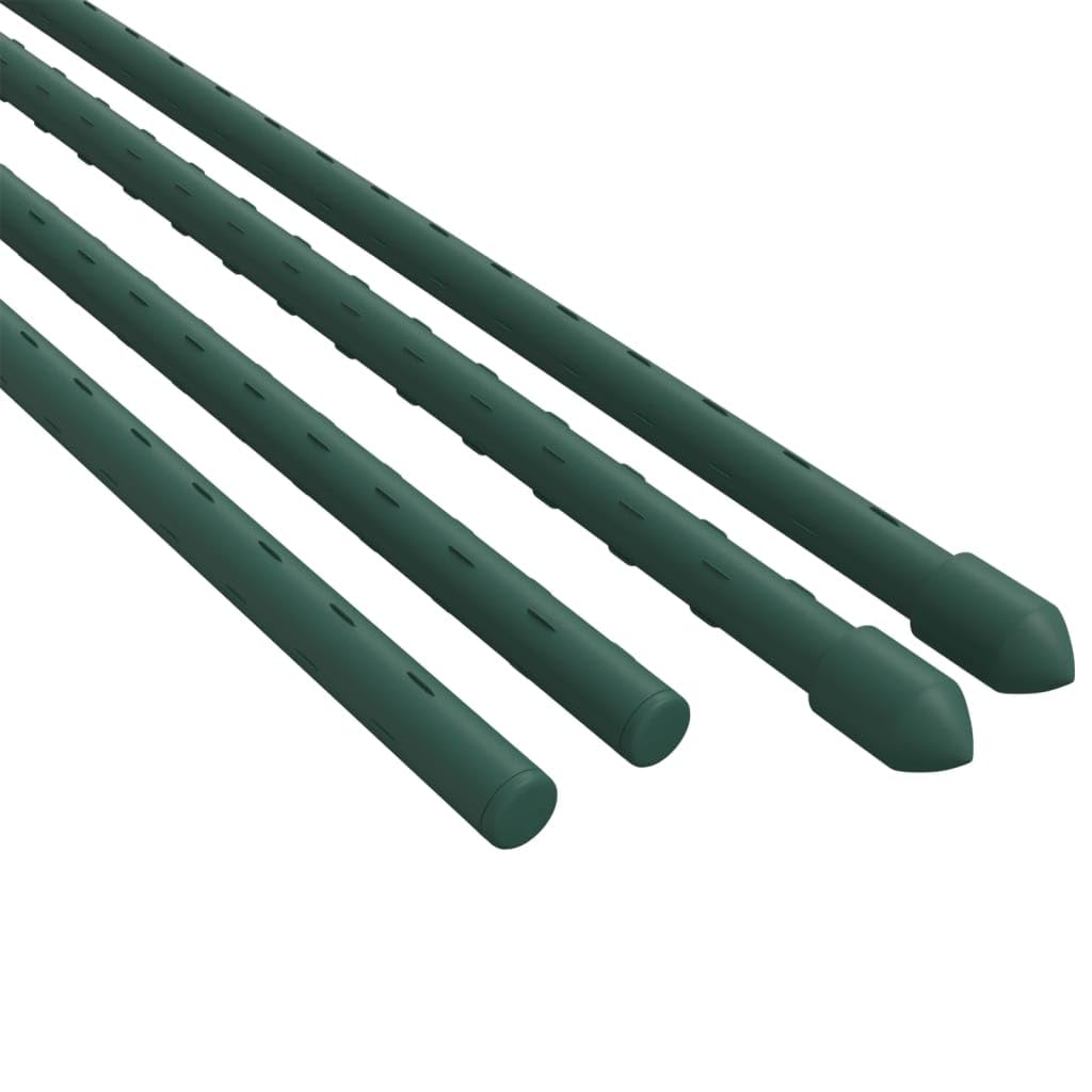 Supporti per piante in acciaio, 30 pezzi, 115 cm, verde, ausilio per pomodori, cetrioli, ortensie e piante rampicanti, robusto traliccio per interni ed esterni