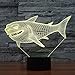 3D Shark Night Light LED Illusion Lamp YKLWORLD 7 Color Changing Table Lamps Touch Control with USB Cable Bed Room Decor Festival Birthday Gifts Toys for Kids Boys Children