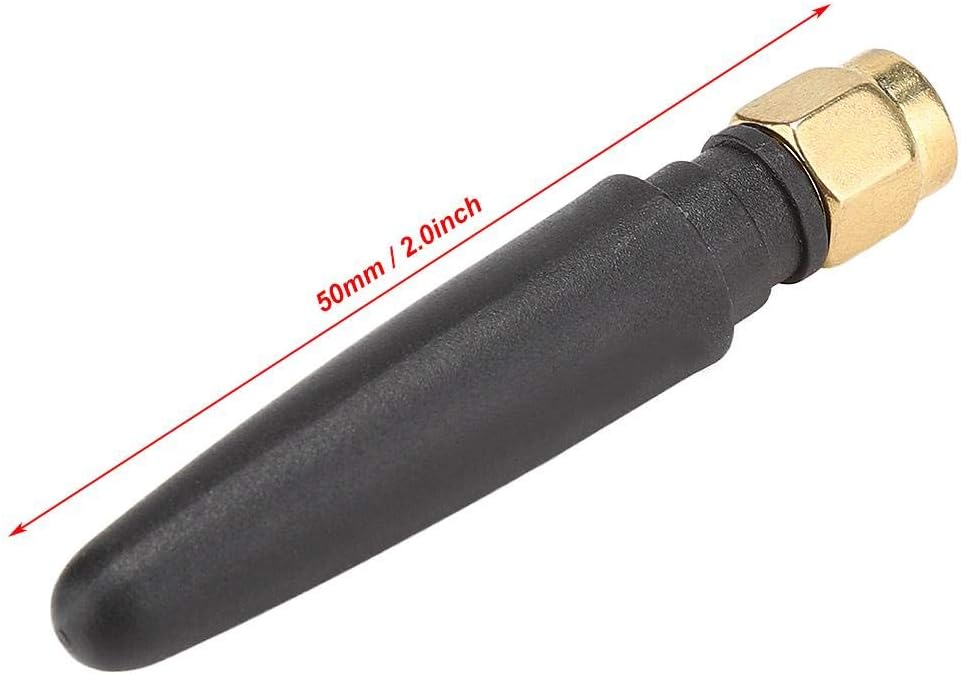 5 PCS SMA 2.4GHZ 3DBI Antenna Internal Antenna Anti-Interference 5cm for Network Card, Module (Straight SMA Female)