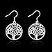 Tree of Life Earrings,Fashion Jewelry Sterling Silver Plated Tree Pendants Drop Dangle Earrings Dangles