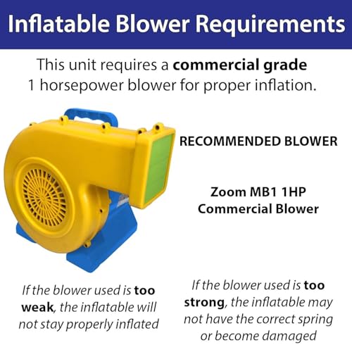 Crossover Rainbow Inflatable Obstacle Course (Without Blower) - 19.5 x 8 x 7.5 Foot - Outdoor Party Big Inflatable Obstacle Course for Kids, with Stakes & Storage Bag - Image 4