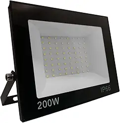 Refletor Led 200w Holofote Bivolt Branco Frio Prova D Agua Luz Smd Lampada Luminaria Led Iluminação Placa Super Led Novo