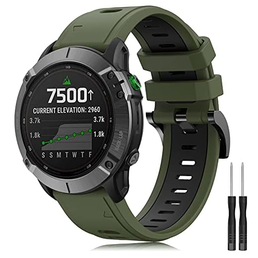 Fenix 5 rem 22 mm bredd mjukt silikon klockarmband ersättningsband för Fenix 5/Fenix 5 Plus/Fenix 6/Fenix 6 Pro/Forerunner 935/945/Approach S60/Quatix 5/Fenix 7/Fenix 7 Solar/Fenix 7 Sapphire Solar