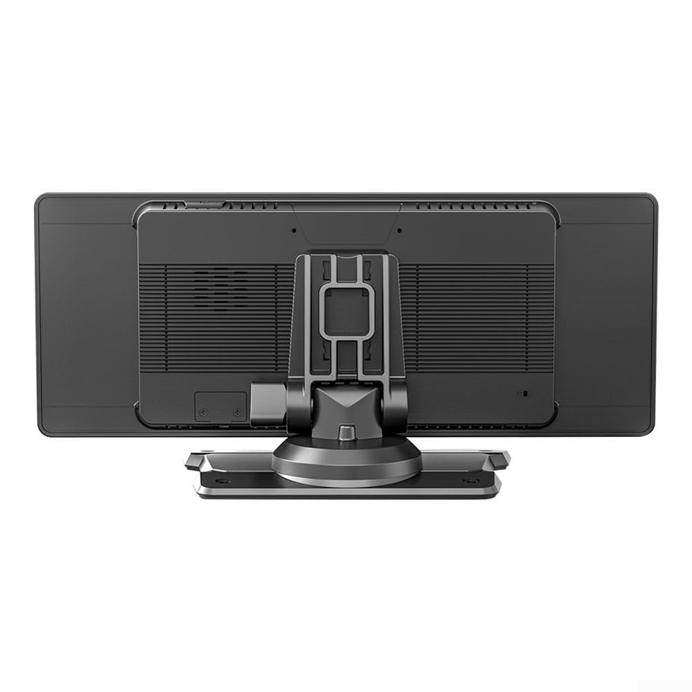 Lettore multimediale per auto, display IPS da 10,26 pollici, wireless, per schermo Carplay e unità principale con supporto per cruscotto, controllo vocale a mani libere, lettore video HD per