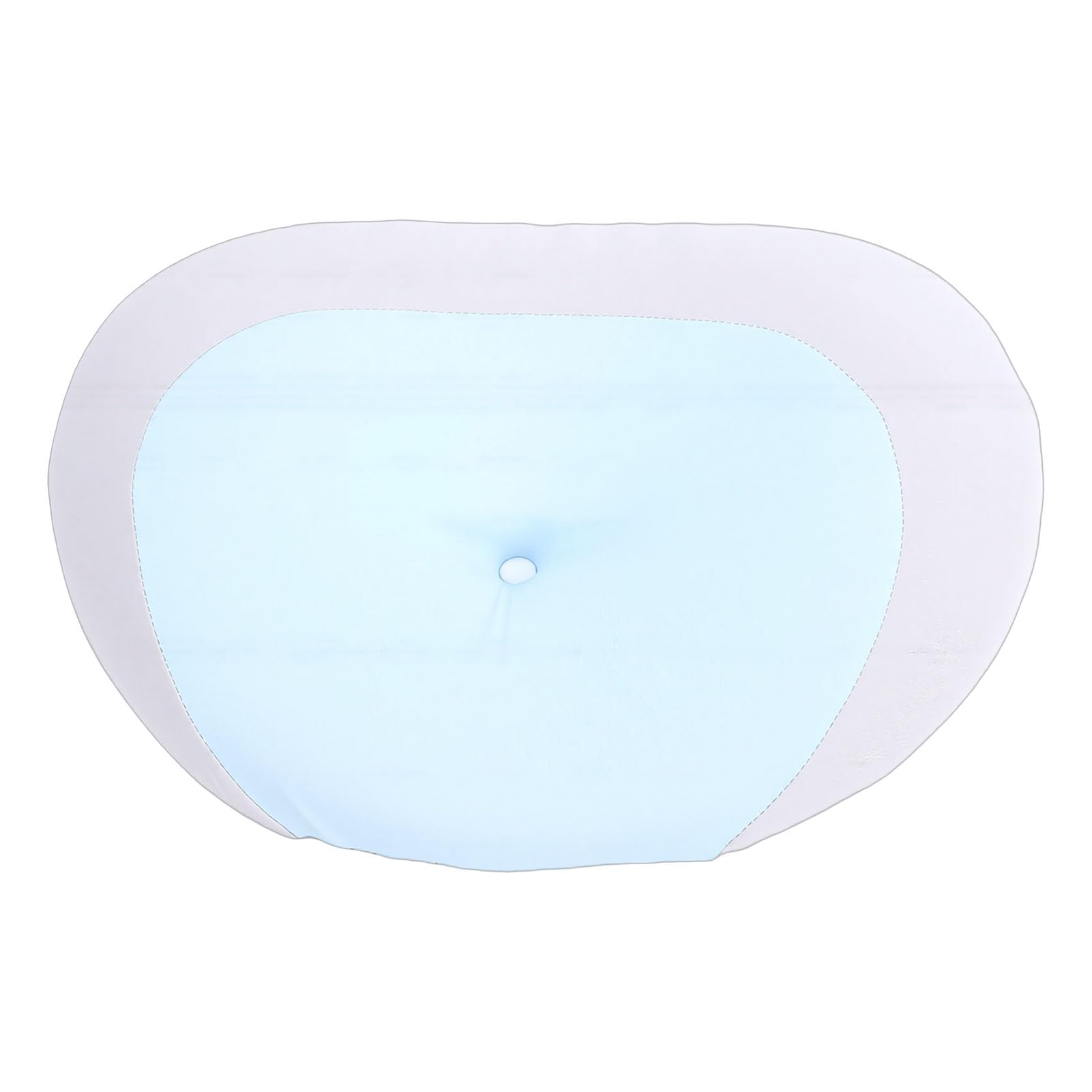 Ejoyous Almohada Cervical de Viaje, Almohada Cervical Portátil de Espuma Viscoelástica, Soporte Ergonómico para el Cuello con Funda Lavable Extraíble, para Viajes Al Aire, Camping, Siestas, (Blue)