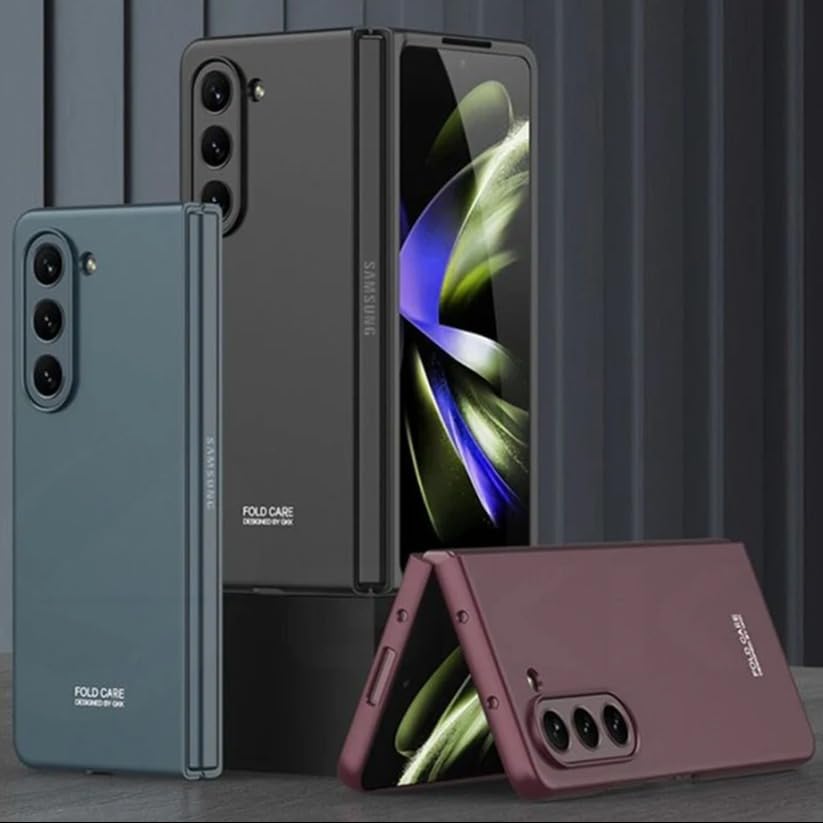Image of MILLION CASES Back Cover Case for Samsung Galaxy Z Fold6 Shockproof Protective Ultra Thin Hard Back Shell Case(Black)