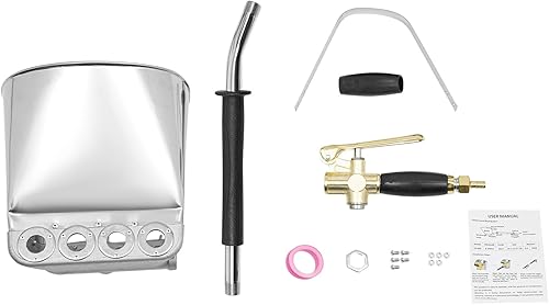 Miniatura 9 de Pulverizador de estuco de mortero de cemento de 4 chorros, herramienta de pulverización de aire para techo de pared, máquina de enyesado de textura