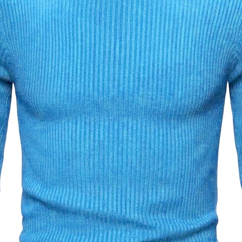 Maiyifu-GJ Men's Slim Fit Turtleneck Sweater Knit Thermal Turtle Neck Pullover Sweaters Casual Ribbed Knitted Pullovers3