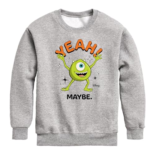 Disney - Monsters Inc. - Mike Yeah Maybe - Toddler & Youth Crewneck Fleece Sweatshirt