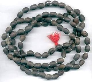 Original Lotus Seed Rosary Kamal gatta jap mala 108+1 Beads with Cotton Gaumukhi Japa Bag | Prayer for Laxmi Puja ENERGIZED HINDU TIBETAN BUDDHIST SUBHA ROSARY FOR CHANTING OM KARMA NECKLACE BLESSED, 12mm, Lotus Seed Kamal Gatta Japa Rosary Mala