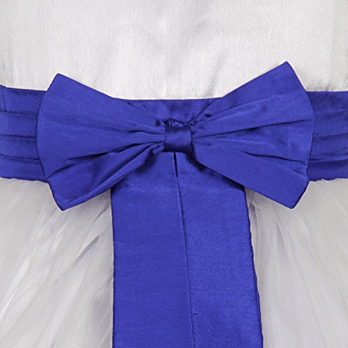 Image of SOFYANA Girl's Satin A-Line Knee-Length Dress