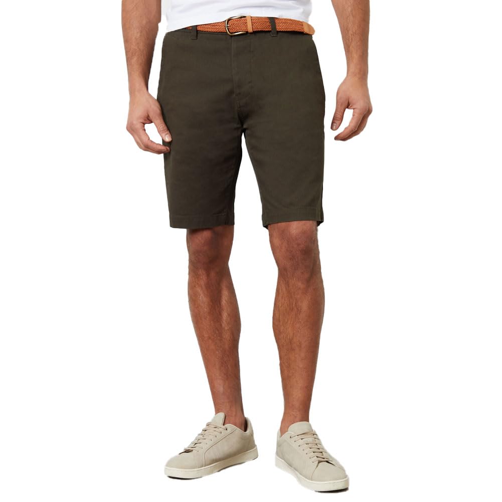 Threadbare Conta Men's Cotton Casual Sweat Shorts, Conta - Forest Green, 36W