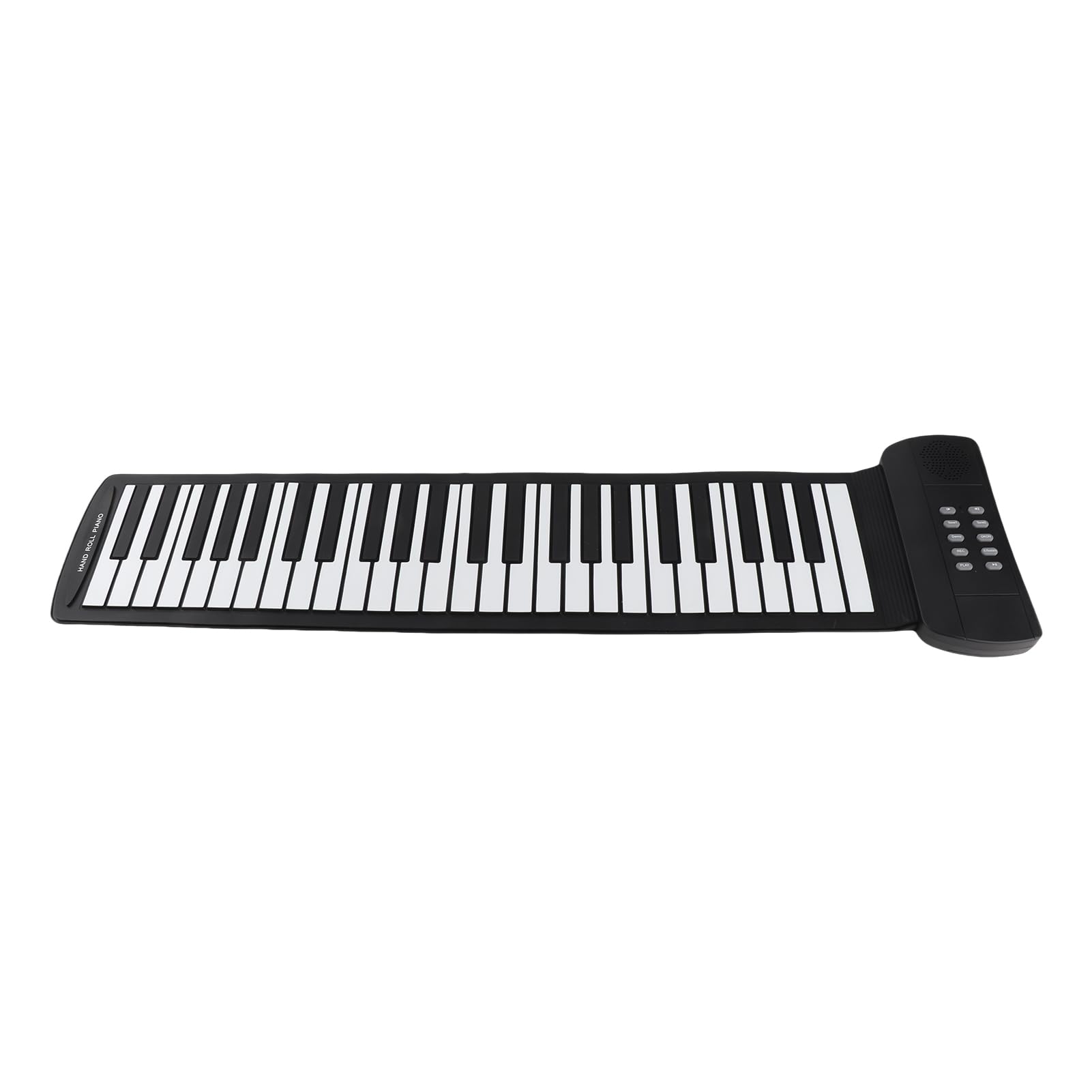 Roll-Piano Silikon-Tastatur, 49 oder 61 Tasten, Faltbares Keyboard mit Stereo-Lautsprecher, 16 Instrumente, 6 Demo-Songs, Aufnahme & Sustain-Funktion, für Kinder & Anfänger (49
