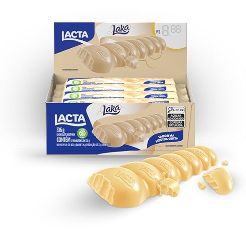 Chocolate Lacta Laka Com 12 Unidades De 28g