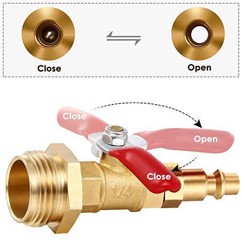 image for GOLDPAR Winterize Blowout Adapter with 1/4 Inch Male Quick Plug and 3/